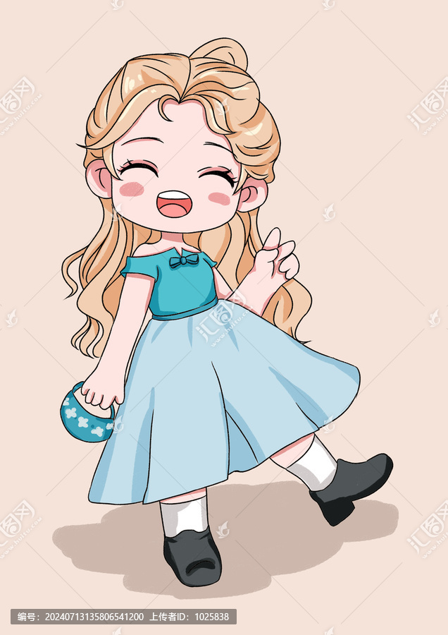 插畫小女孩