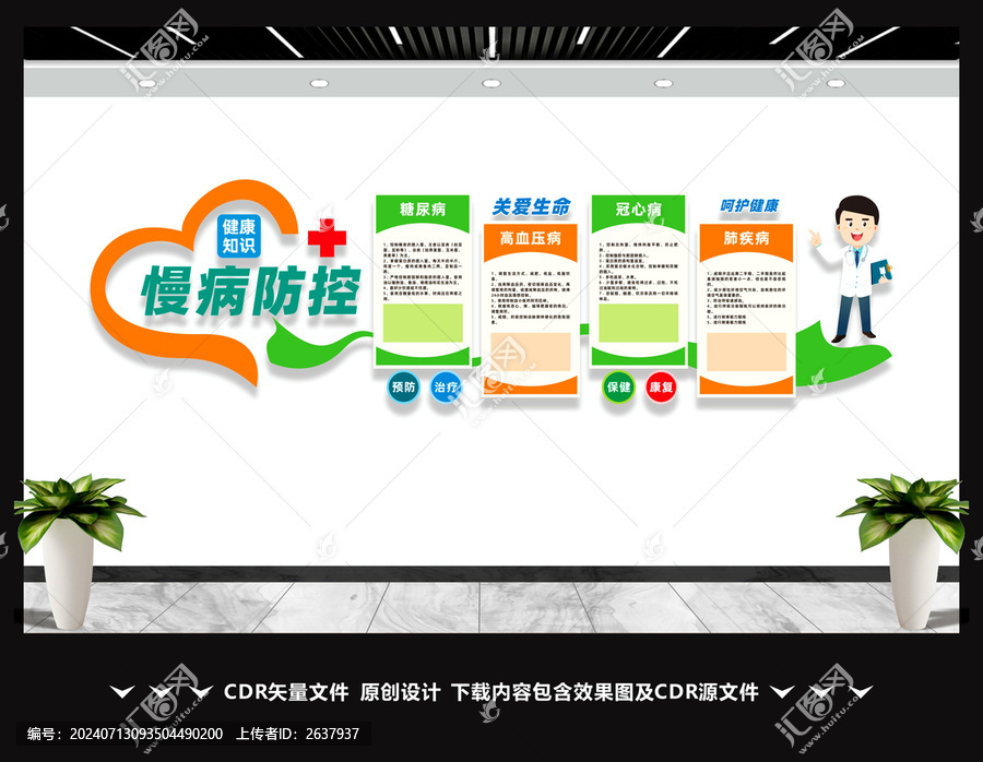 醫(yī)院慢性病預(yù)防防控宣傳欄文化墻