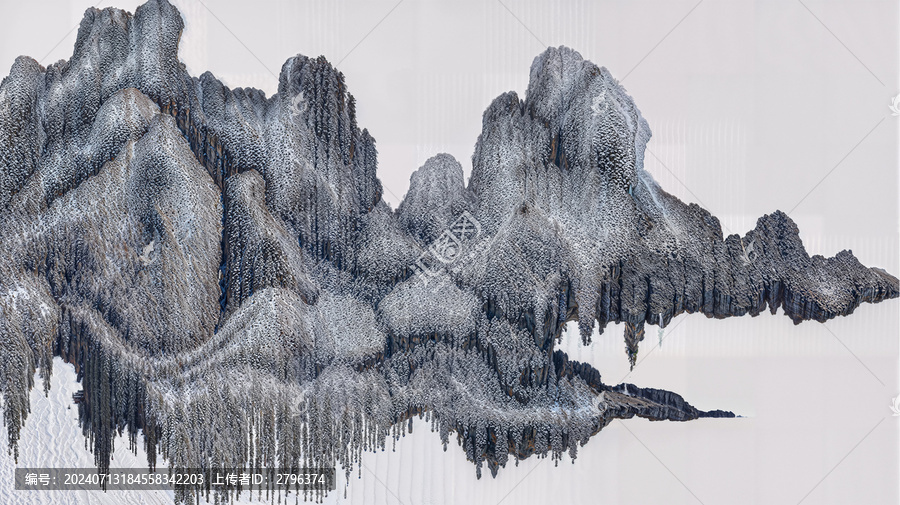山水禪意高端背景墻