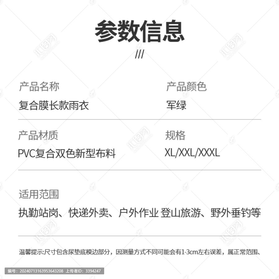 商品參數(shù)信息