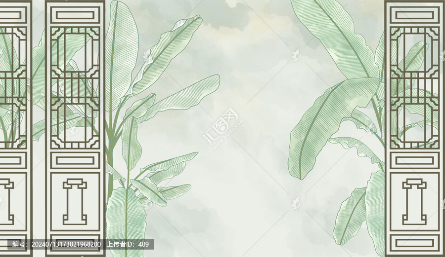 國風(fēng)插畫背景
