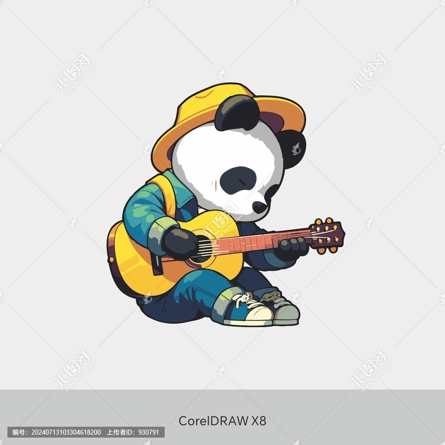 熊貓彈吉他