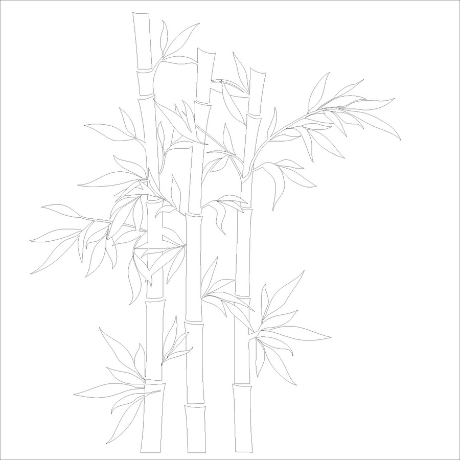 竹子背景墻
