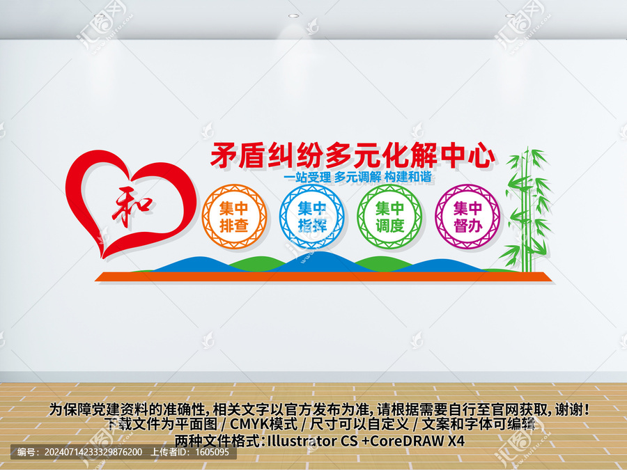 矛盾糾紛多元化解中心文化墻