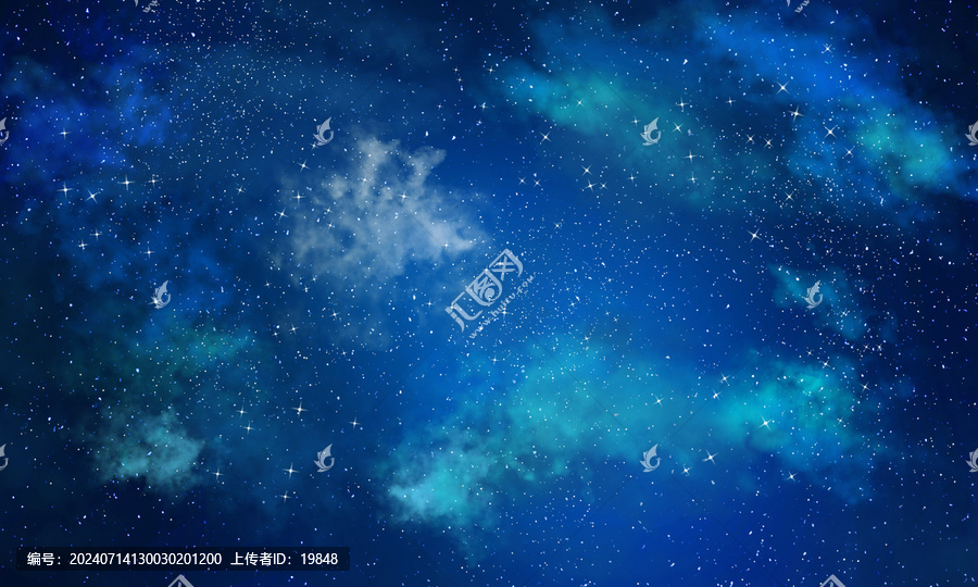 藍(lán)色星空高清背景