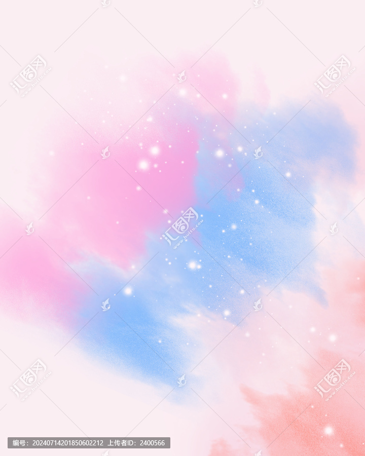 紫藍(lán)色云朵裝飾畫