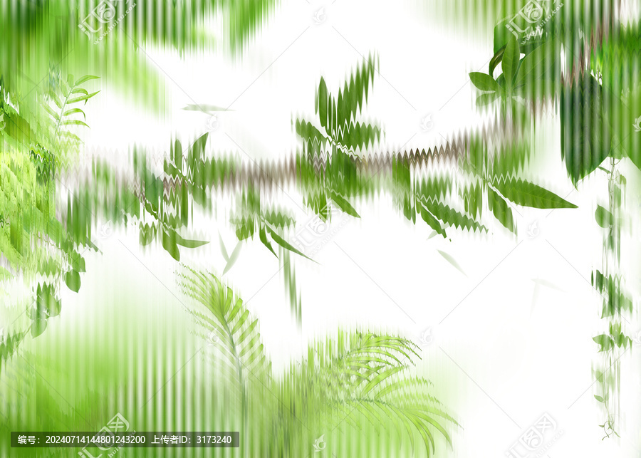 清新植物背景