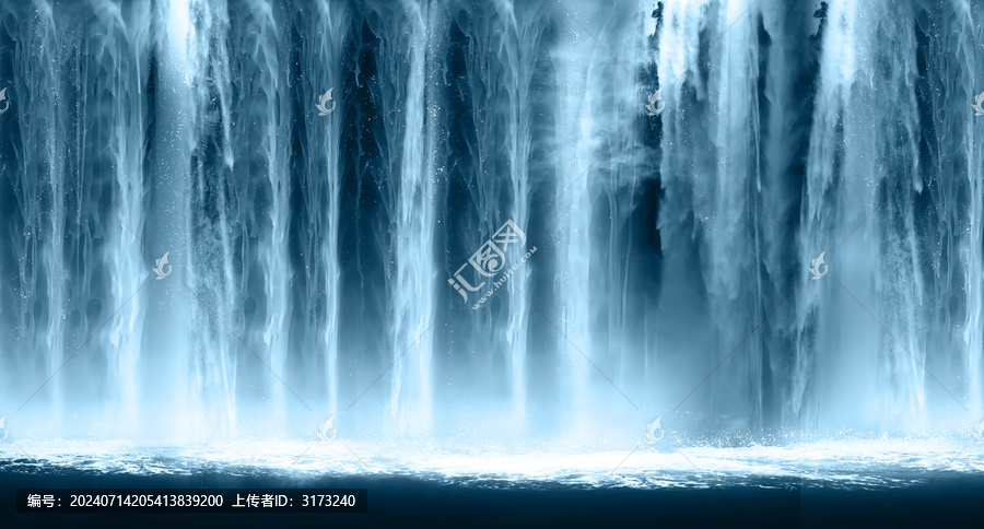 流水生財瀑布