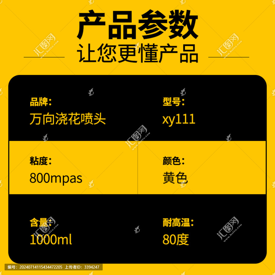 商品屬性參數(shù)主圖模板