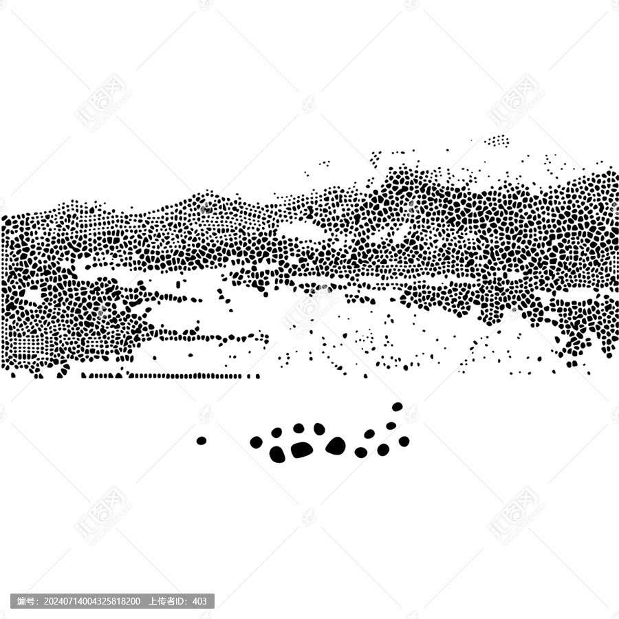 不規(guī)則小石頭鏤空?qǐng)D案