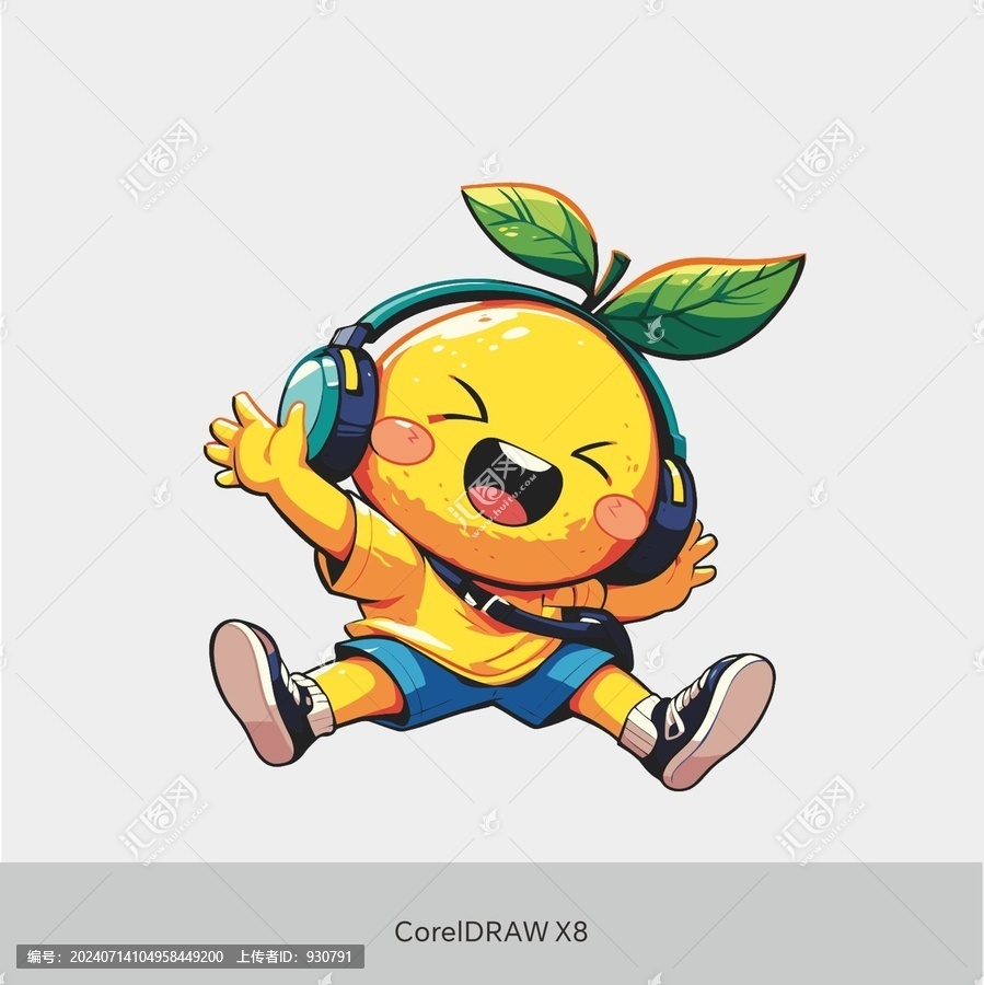 卡通橙子