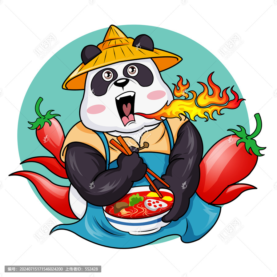 麻辣熊貓卡通