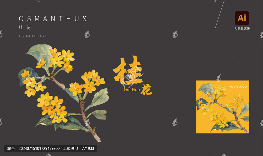 桂花矢量文件