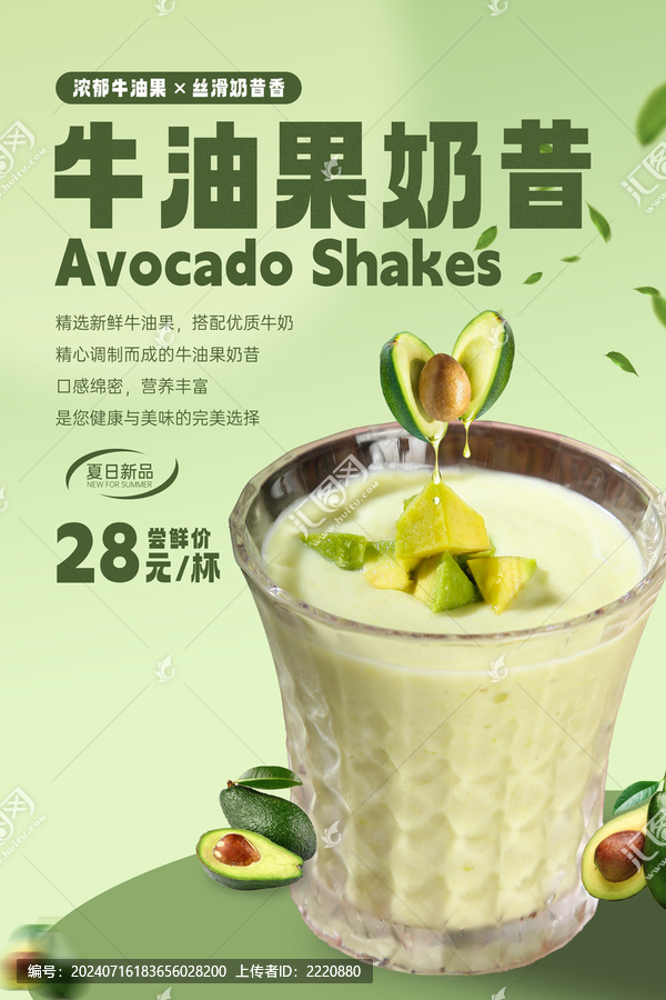 牛油果奶昔海報