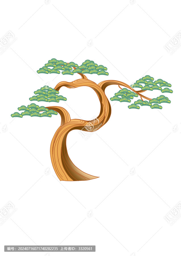 國(guó)潮插畫元素樹(shù)