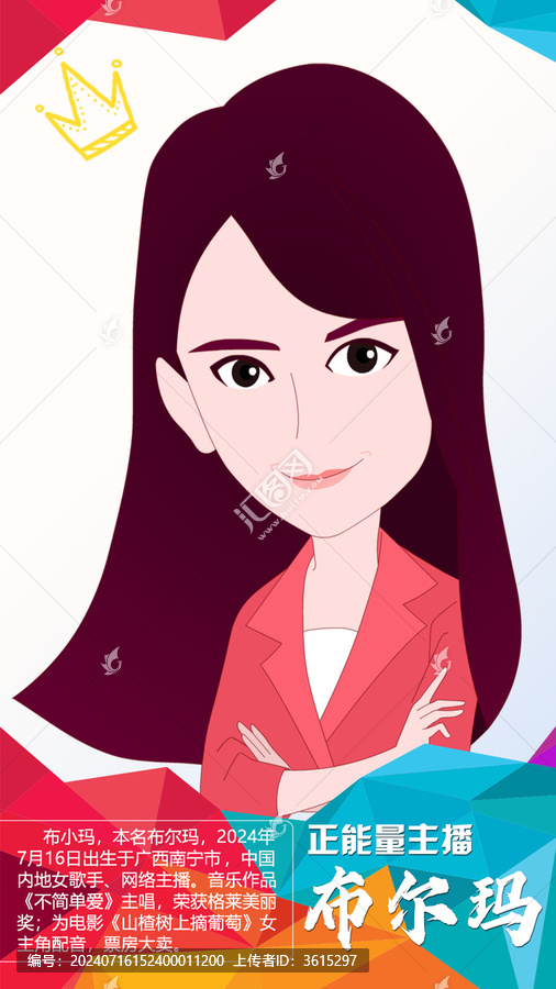 主持人網(wǎng)紅主播介紹模板