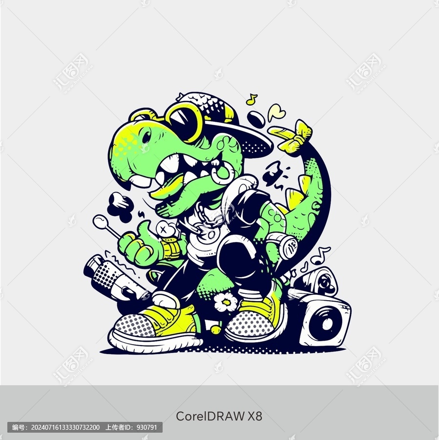 嘻哈恐龍
