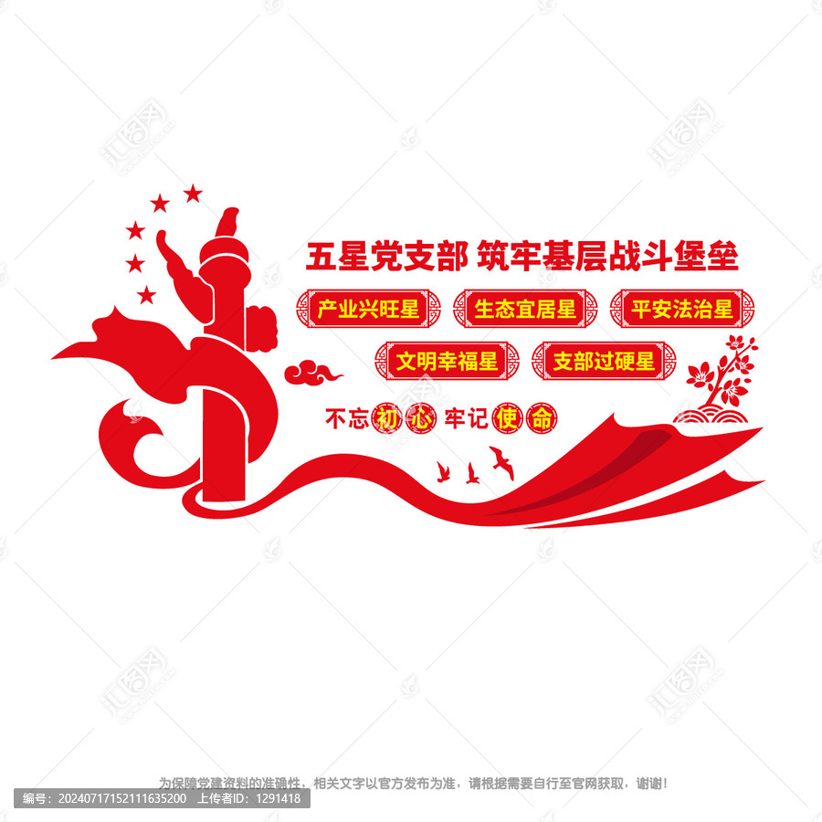 五星黨支部文化墻