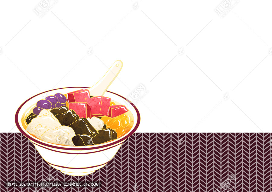 福建省特色美食小吃四果湯