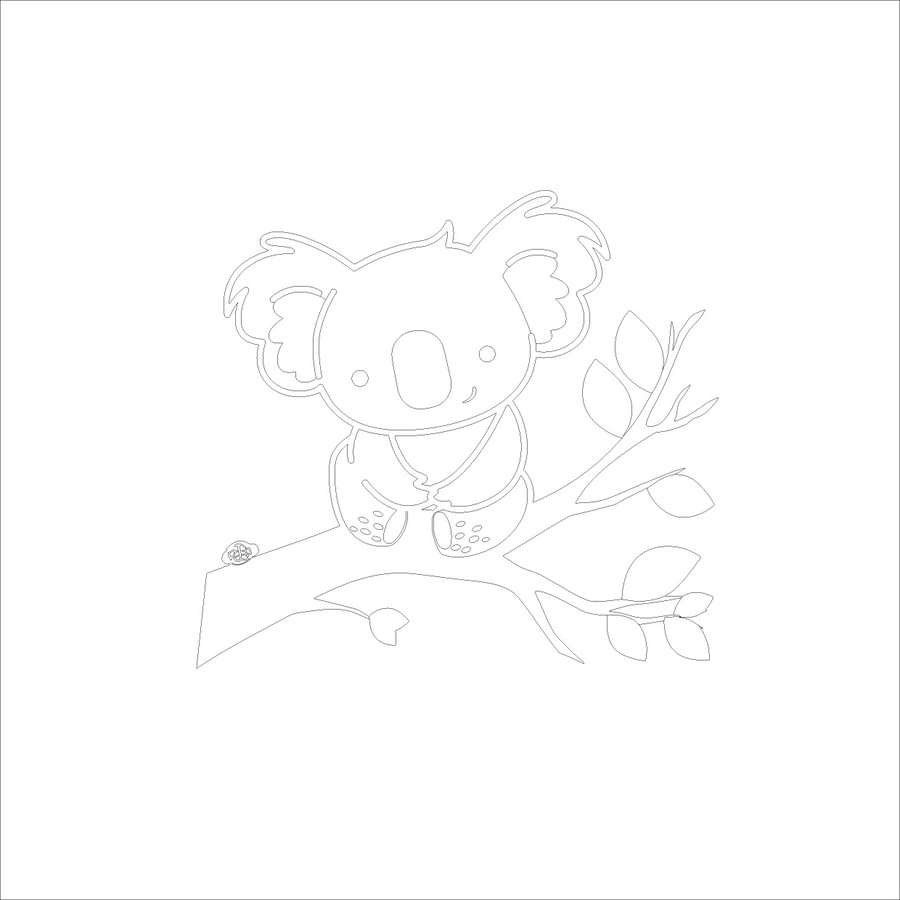 卡通可愛小考拉