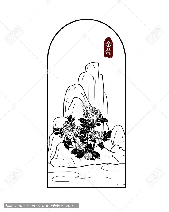 梅蘭竹菊四君子之菊