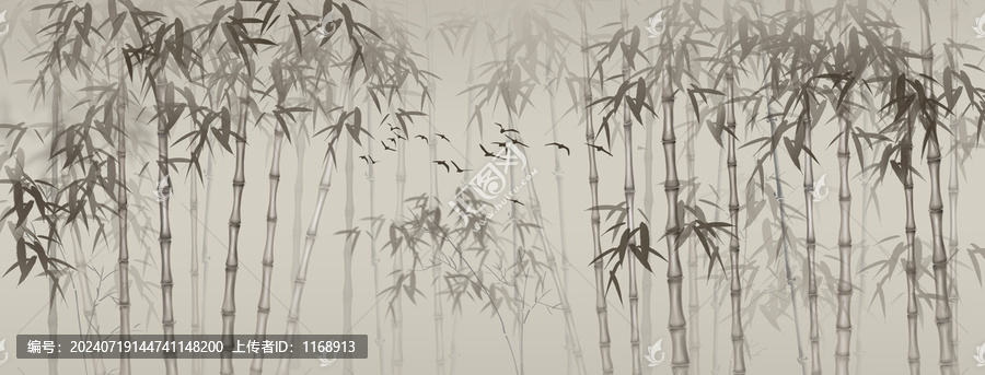 復古竹子背景