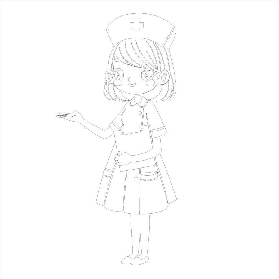卡通小護(hù)士形象