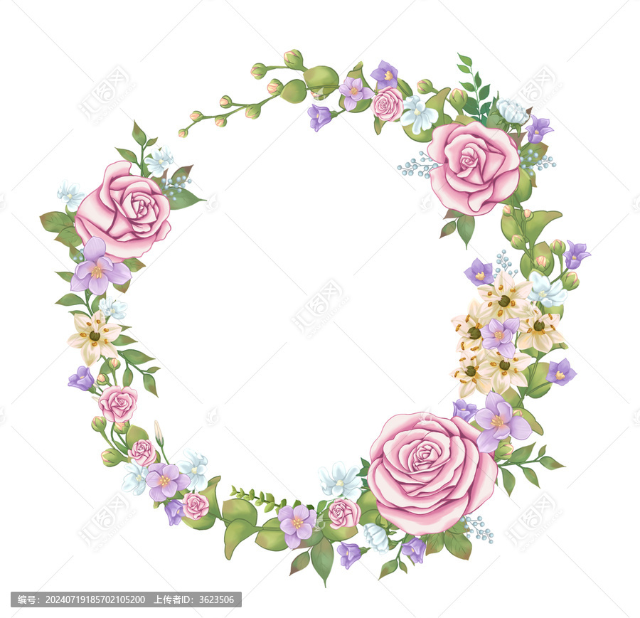 婚慶婚禮請柬花環(huán)手捧花鮮花
