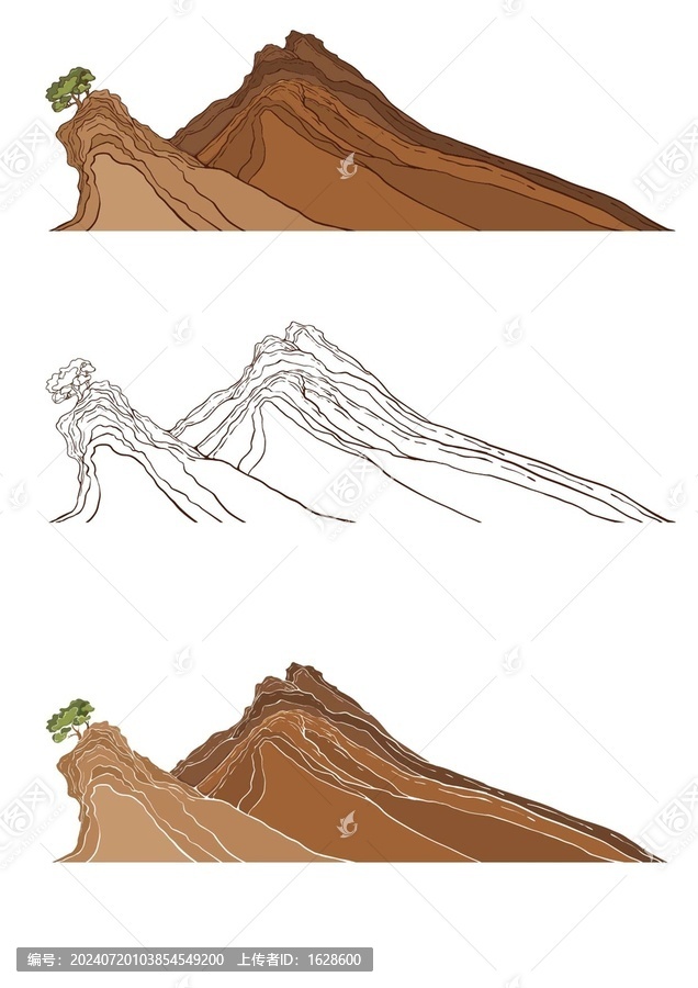 矢量山峰