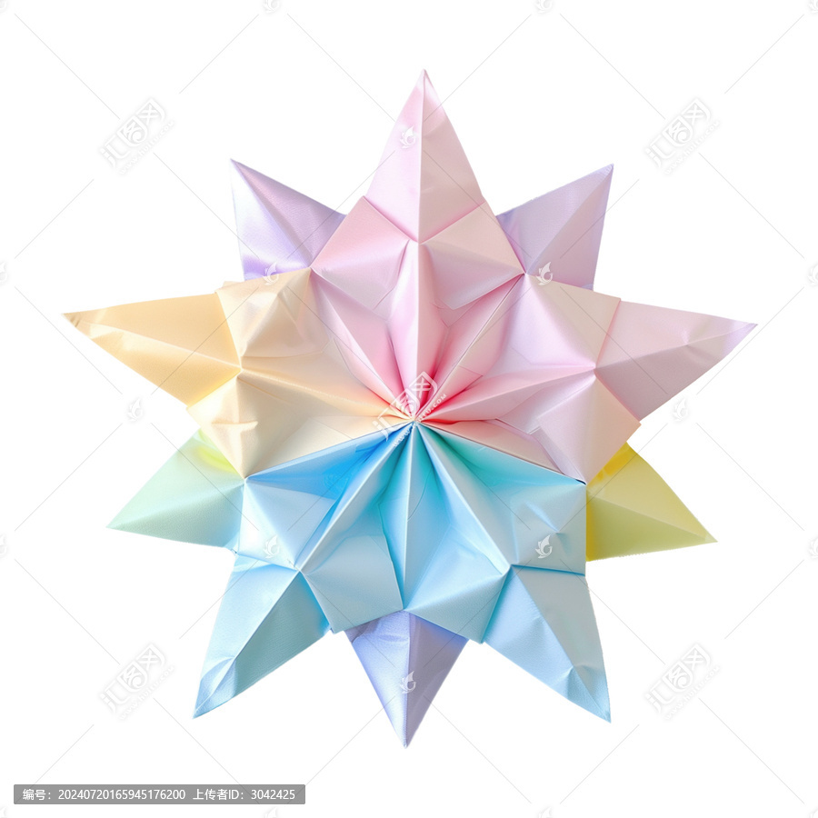 夢幻星星折紙免摳元素