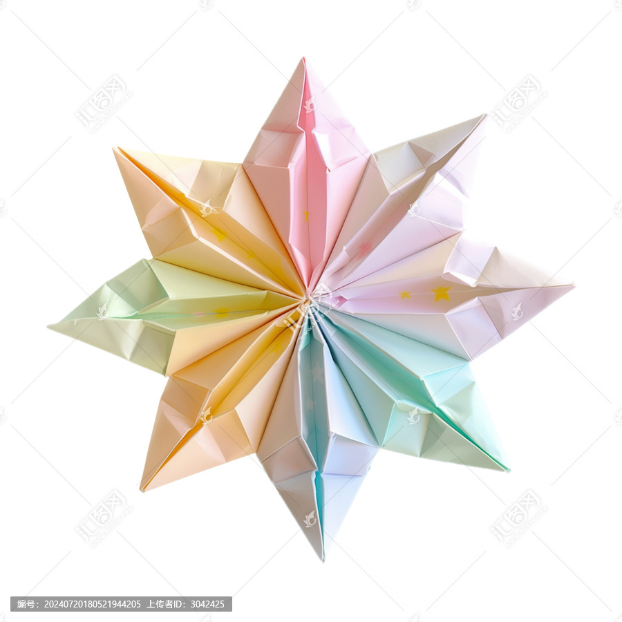 夢幻星星折紙免摳元素