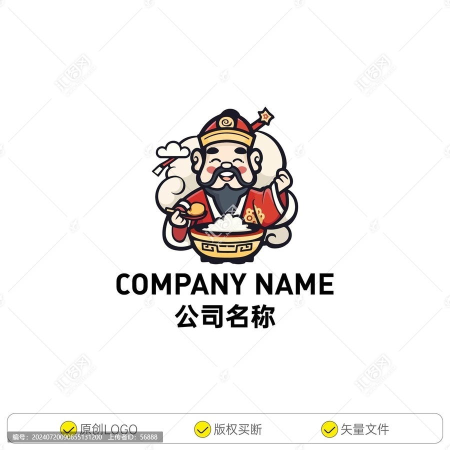 財(cái)神創(chuàng)意卡通