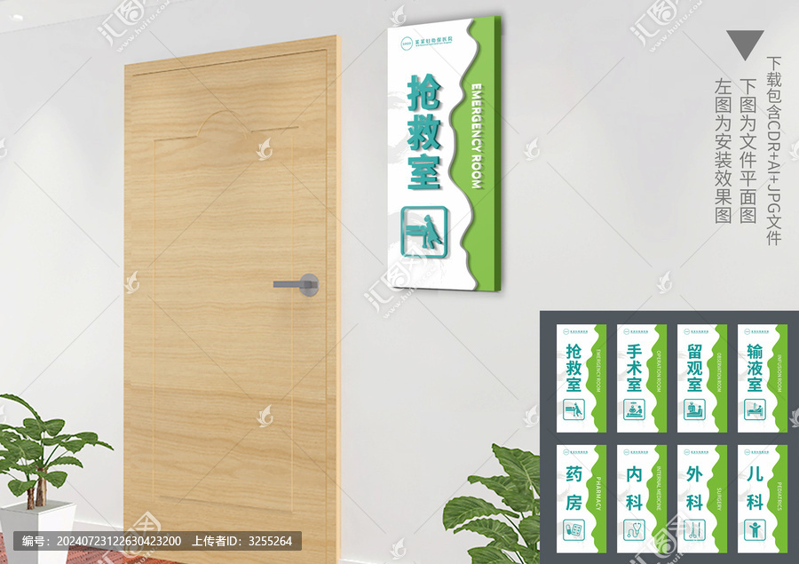 小清新醫(yī)院科室牌