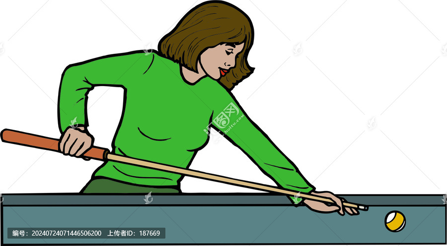 打臺球