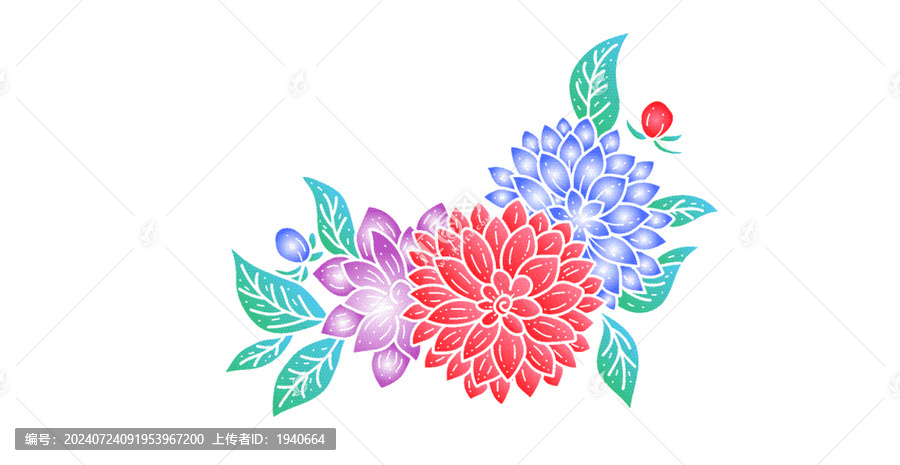 手繪花