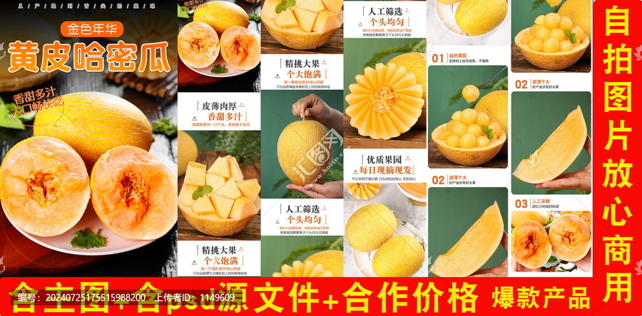 黃皮哈密瓜詳情頁