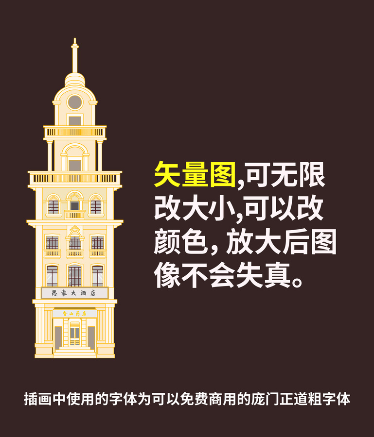 建筑物中山步行街思豪大酒店