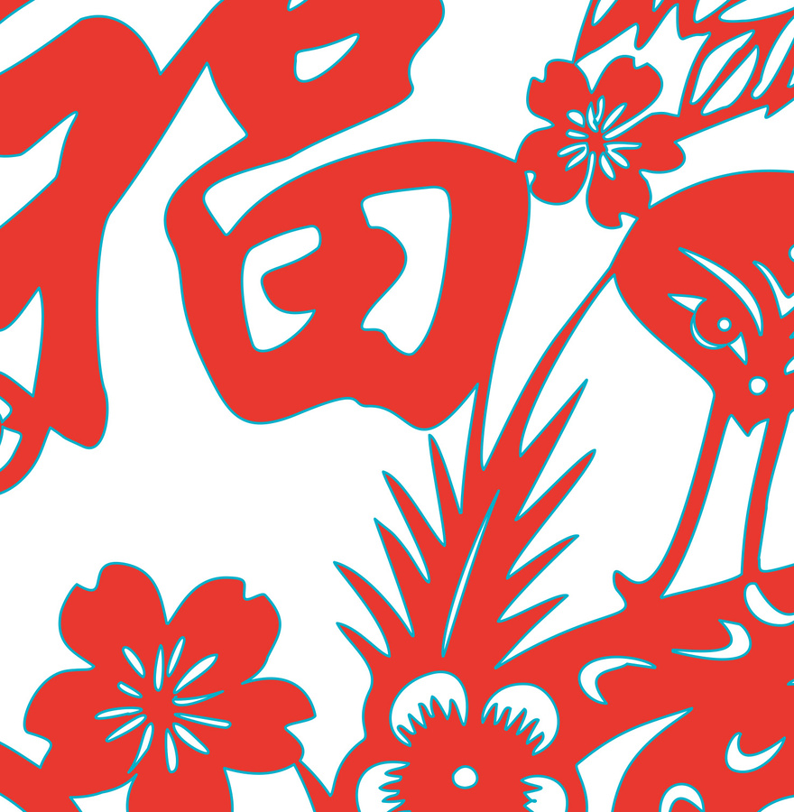 蛇年剪紙窗花設(shè)計