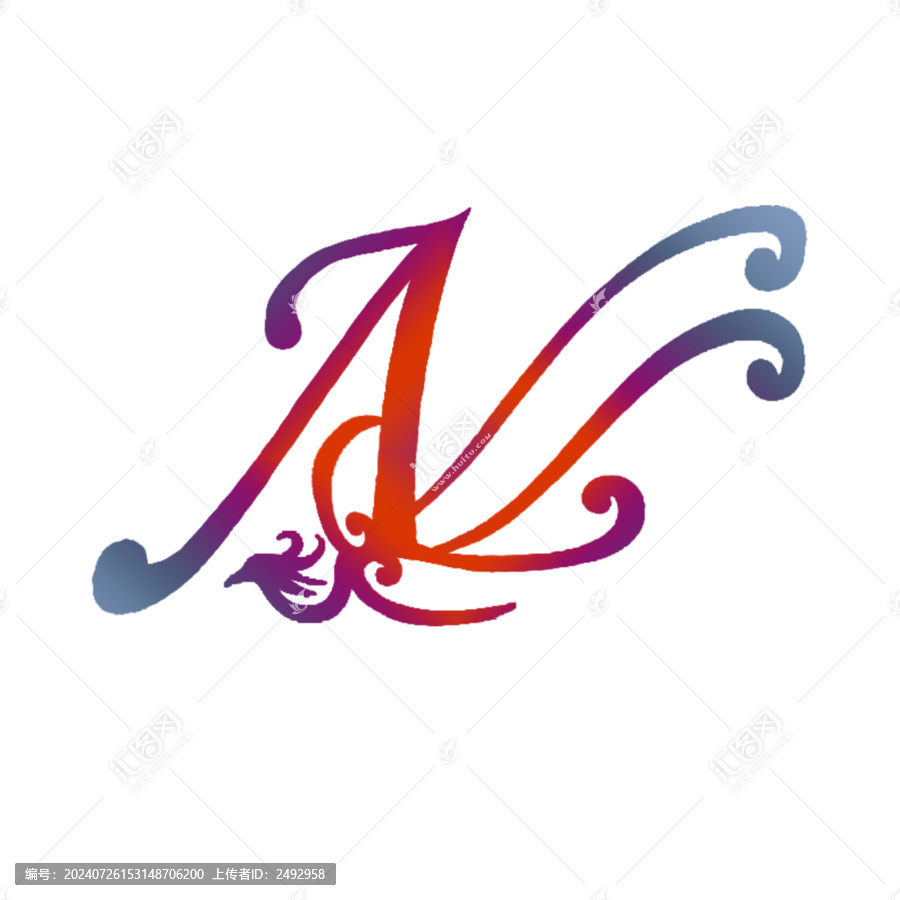 A字母創(chuàng)意logo鳳凰標(biāo)志