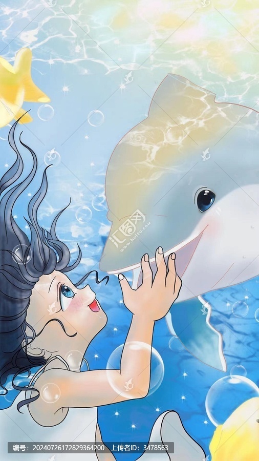 女孩與海豚