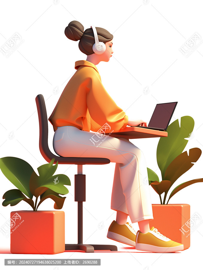 3D卡通人物辦公商務(wù)免扣素材