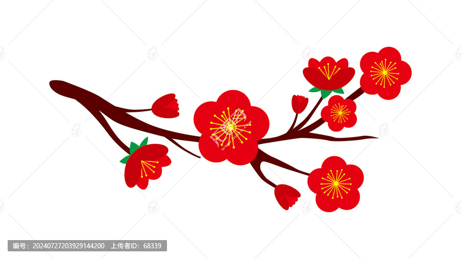 手繪梅花