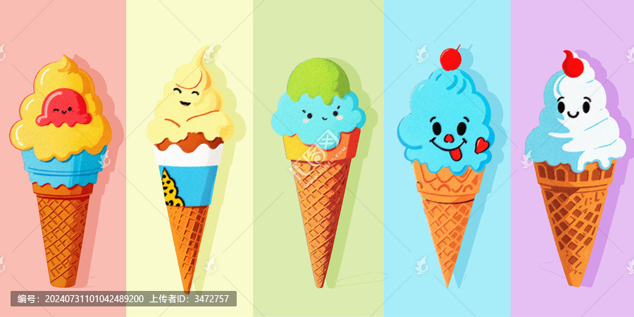 冰淇淋雪糕手繪