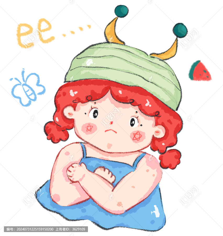 生氣的蟲(chóng)蟲(chóng)女孩