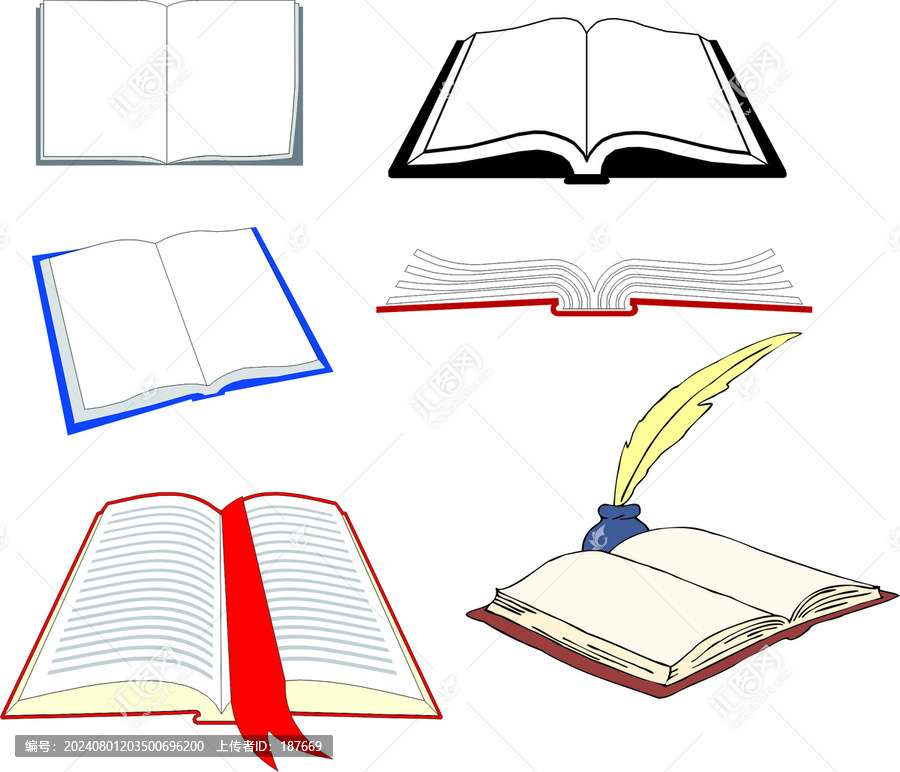 打開的書