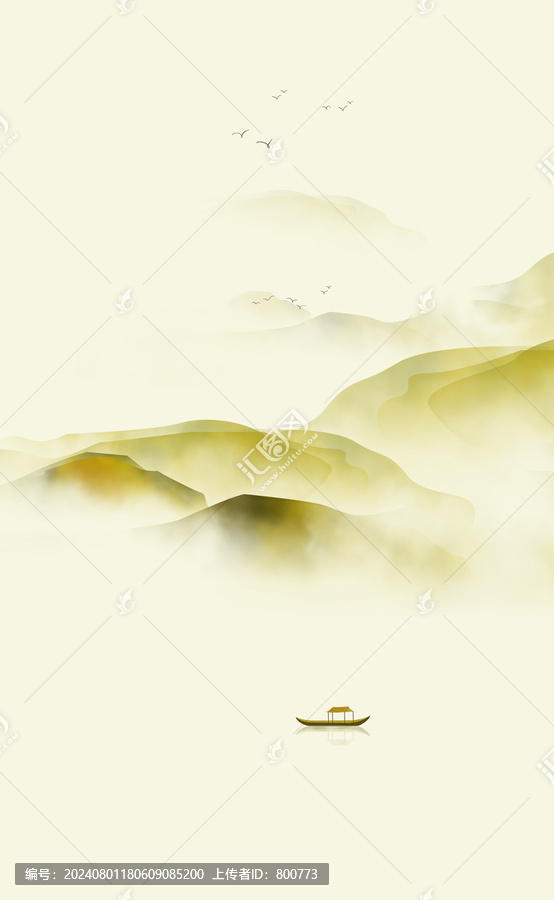 極簡(jiǎn)禪意中式山水