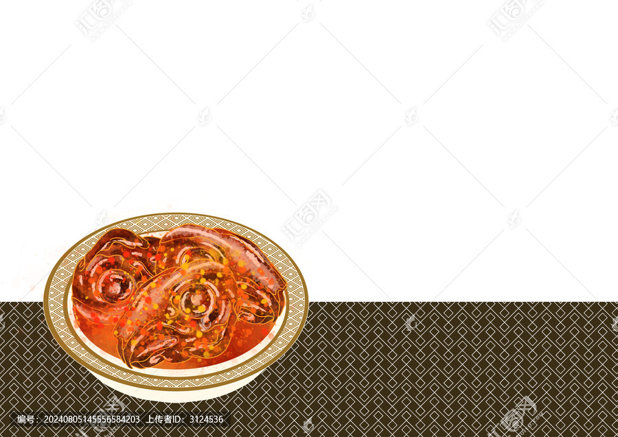 四川省特色美食小吃麻辣兔頭