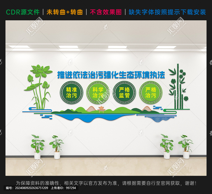 依法治污文化墻