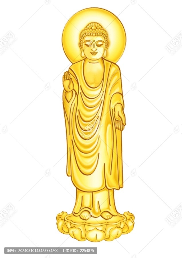 如來佛立像