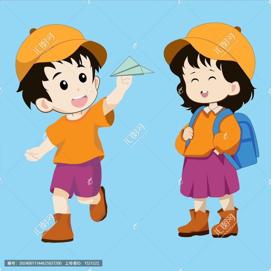 小學(xué)生形象卡通人物